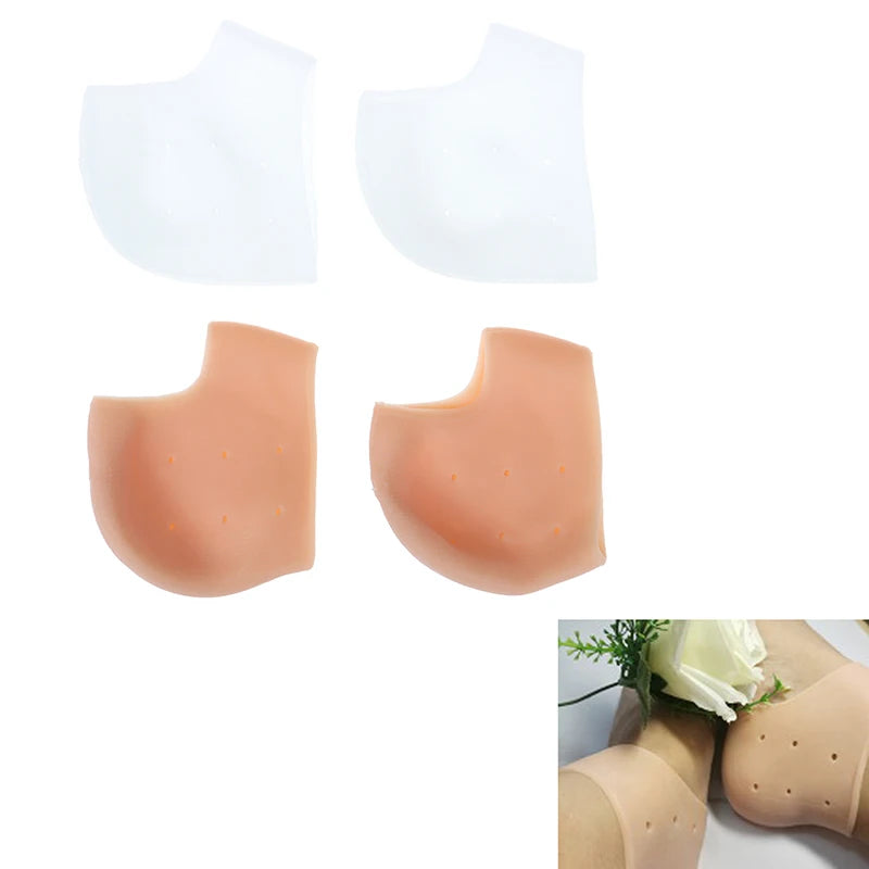 Revitalize your feet with our Silicone Gel Heel Socks! Designed to repair cracked skin, prevent peeling, and relieve heel pain. Made from lightweight, washable medical-grade silicone, these heel protectors offer comfort and support. Available in white and pink, perfect for all foot sizes. Ideal for daily use and foot care.