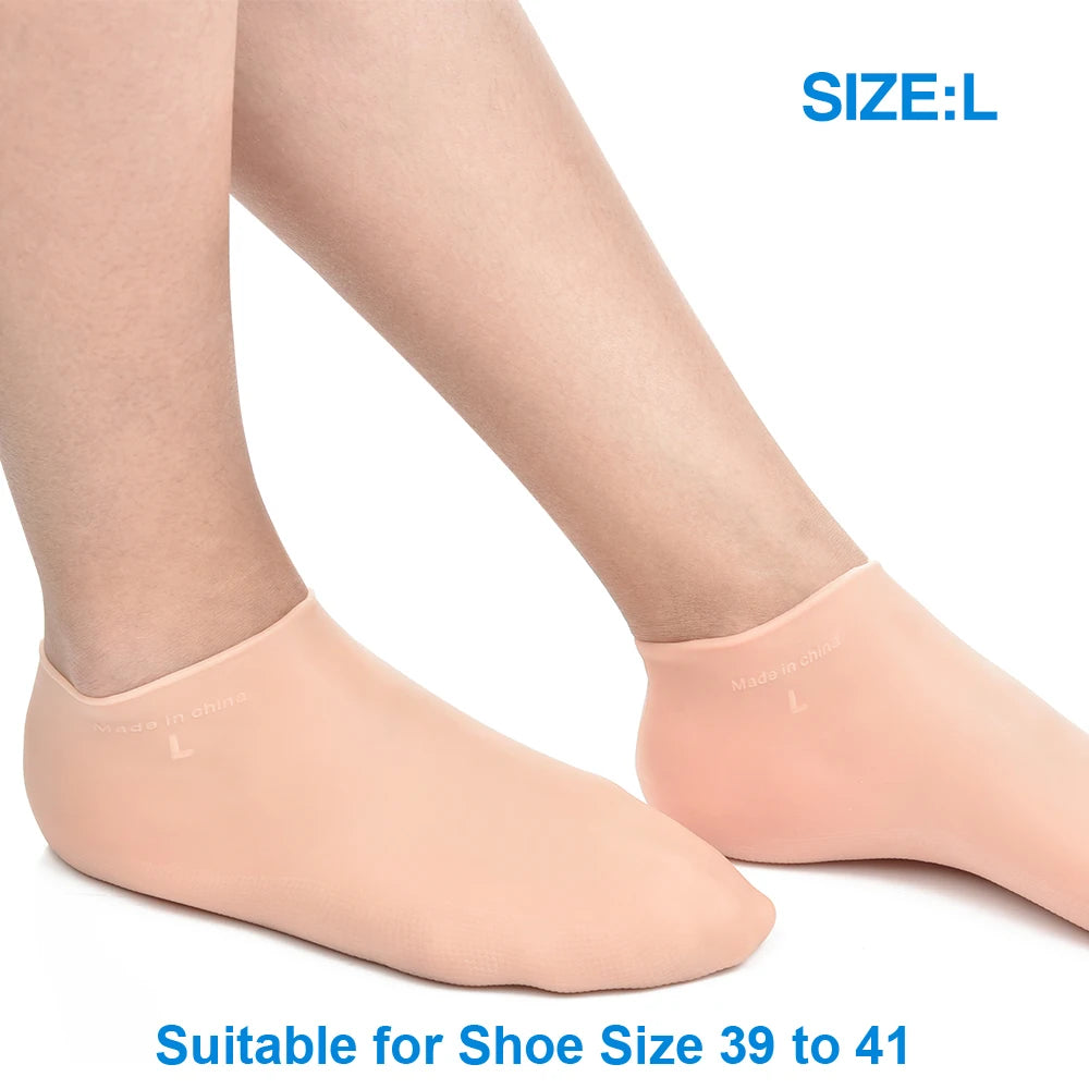 Experience the ultimate foot and hand care with our Moisturizing Silicone Gel Socks & Gloves! Designed to hydrate and repair cracked skin, these soft, elastic, anti-skid accessories are perfect for winter care. Restore smooth, healthy skin and relieve dryness for feet and hands. Available in multiple sizes for men, women, and kids. Ideal for home spa treatments.