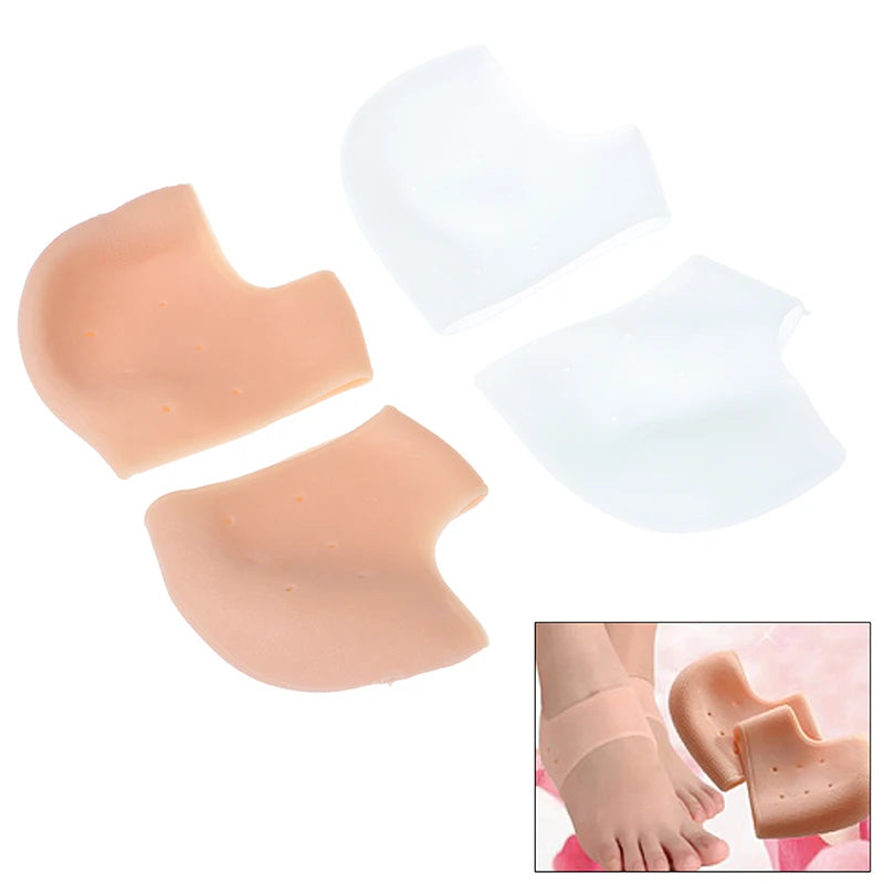 Revitalize your feet with our Silicone Gel Heel Socks! Designed to repair cracked skin, prevent peeling, and relieve heel pain. Made from lightweight, washable medical-grade silicone, these heel protectors offer comfort and support. Available in white and pink, perfect for all foot sizes. Ideal for daily use and foot care.