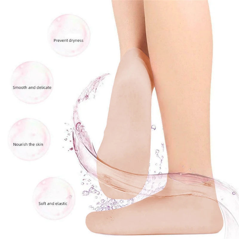 Say goodbye to cracked foot skin with our Silky Soft Moisturizing Gel Heel Socks. Designed for both men and women, these socks provide deep hydration and care, perfect for all seasons. Available in multiple sizes and colors to rejuvenate and protect your feet. Enjoy smooth, soft skin with every wear!