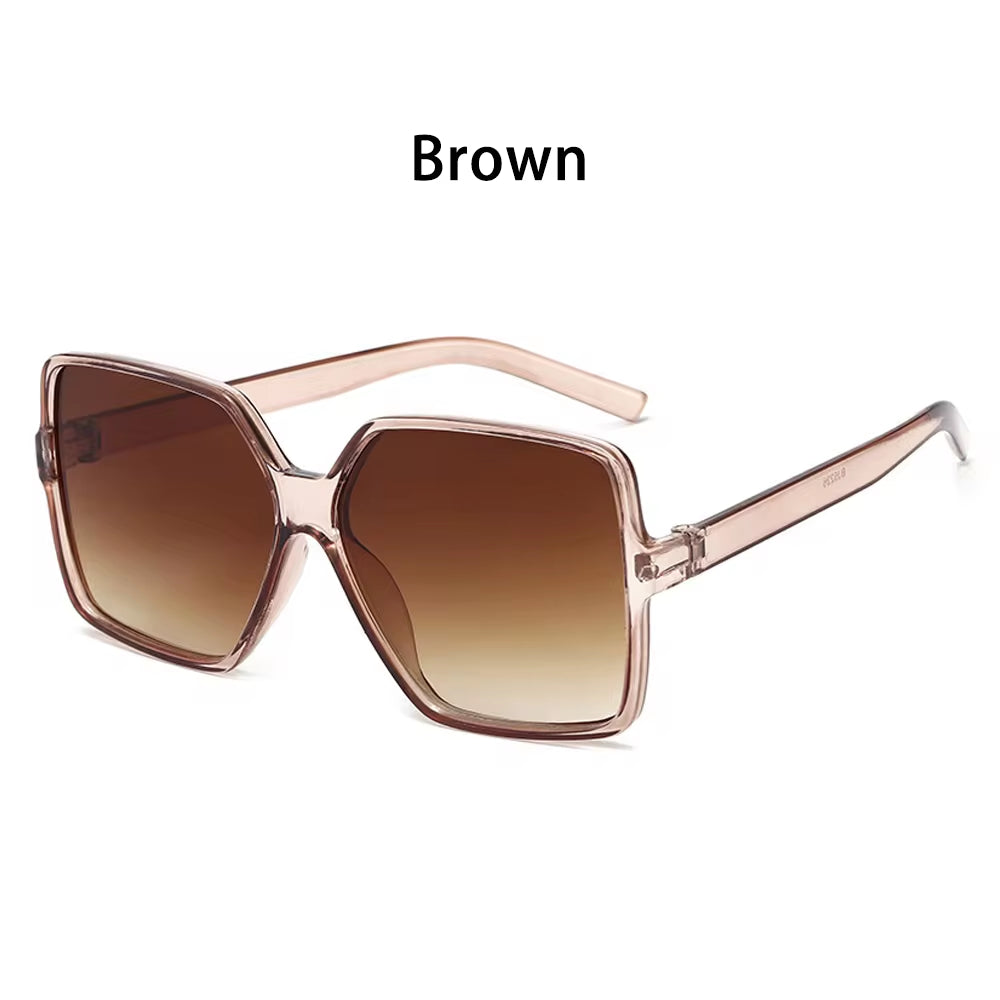 Step up your style with these 1PC Oversized Square Sunglasses for men and women! Featuring a retro big-frame design, UV400 protection, and a lightweight, durable plastic frame. Perfect for outdoor sports, driving, or beach days. Enjoy comfort, fashion, and full UV protection with these stylish sunglasses!