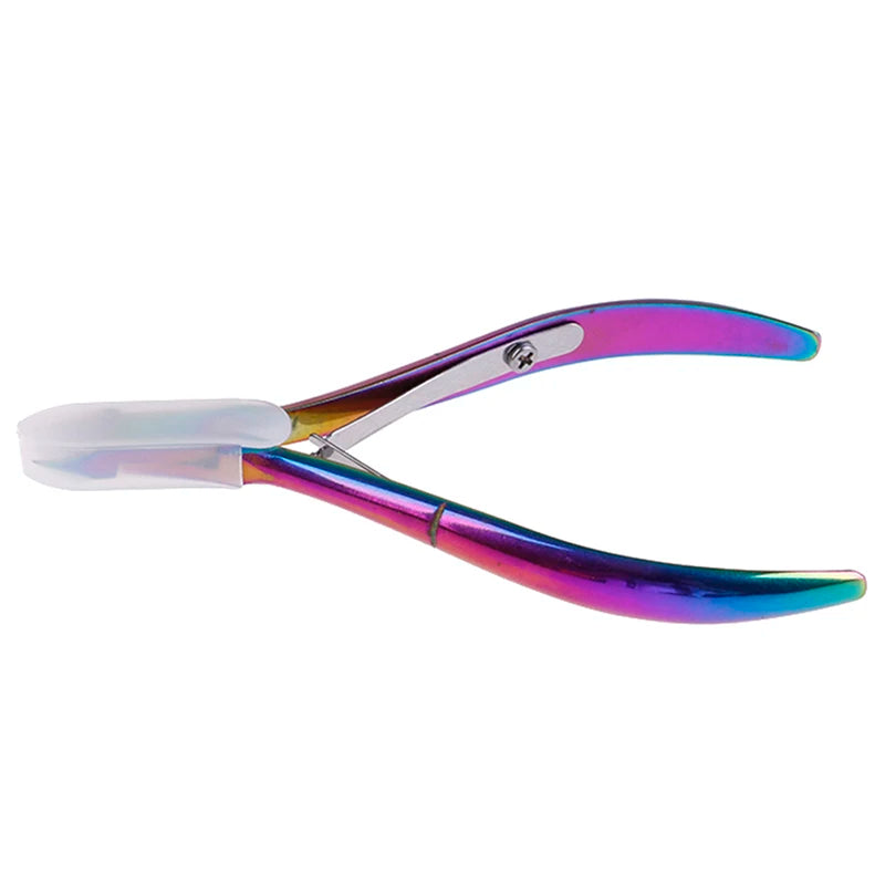 Achieve salon-quality manicures and pedicures at home with the Rainbow Cuticle Nipper Cutter. Made from high-quality stainless steel, this multi-color tool is perfect for trimming cuticles, dead skin, and hangnails. Ideal for both professional and home use