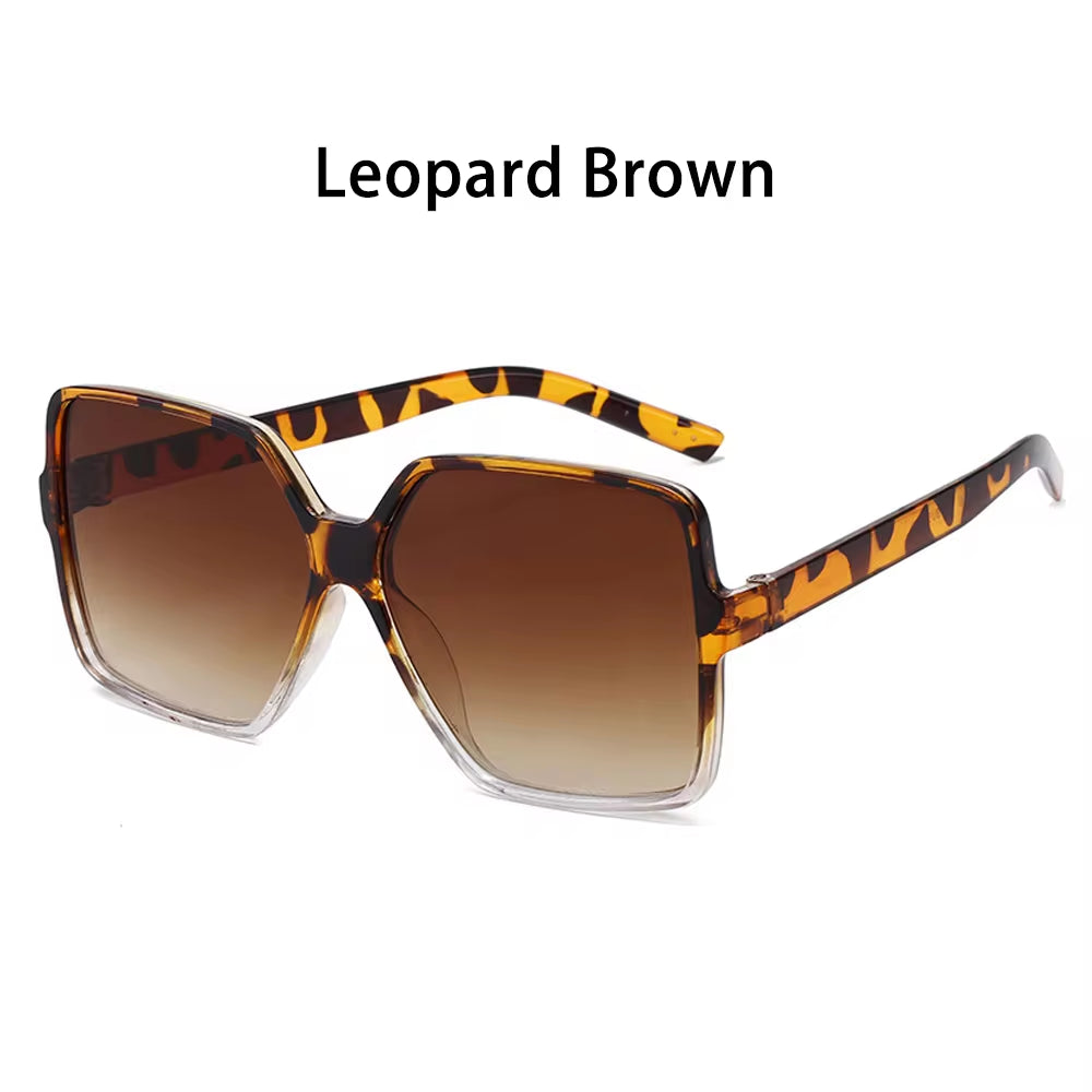 Step up your style with these 1PC Oversized Square Sunglasses for men and women! Featuring a retro big-frame design, UV400 protection, and a lightweight, durable plastic frame. Perfect for outdoor sports, driving, or beach days. Enjoy comfort, fashion, and full UV protection with these stylish sunglasses!