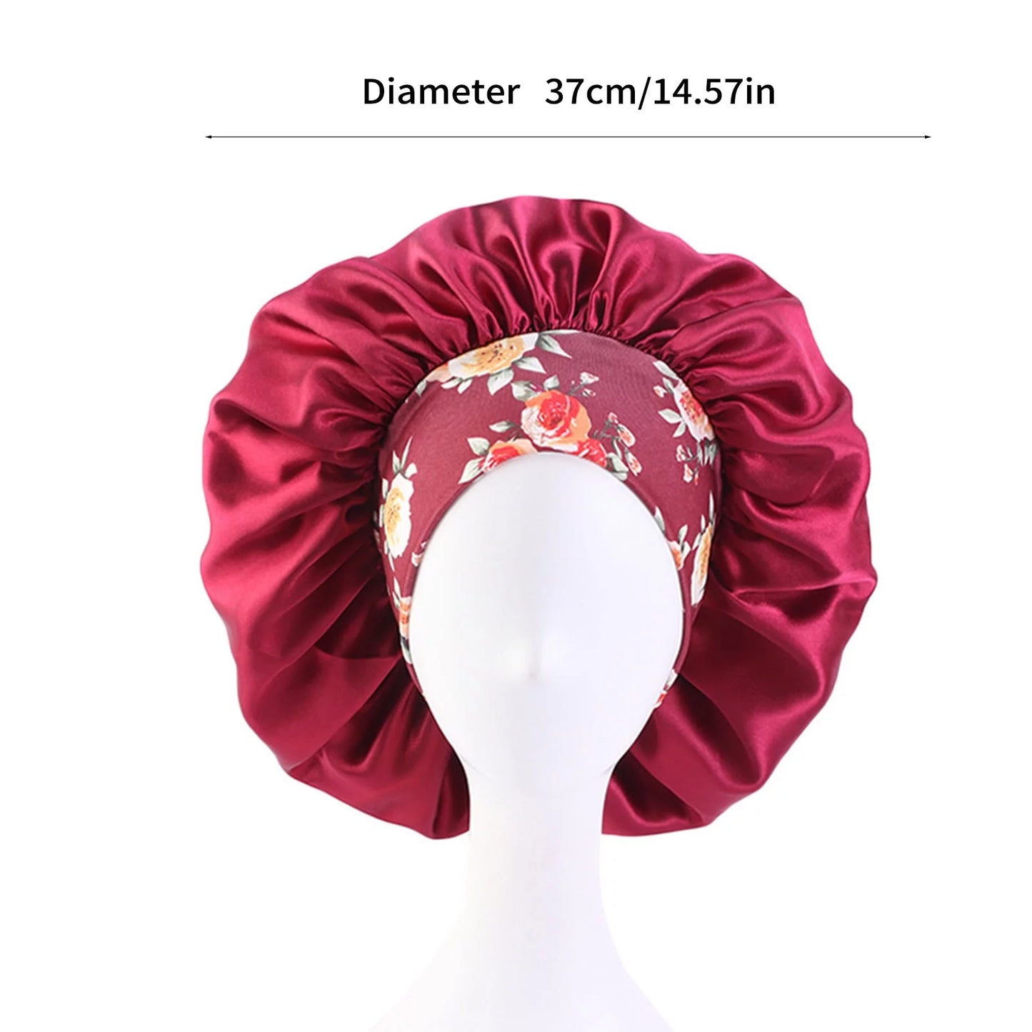 Protect your hair overnight with this 3-piece set of satin hair bonnets for women. Perfect for curly hair, these silk bonnets are gentle on your locks and designed to prevent frizz and breakage. Featuring a big capacity and a gold color design, they ensure a comfortable fit while keeping your hair smooth and healthy. Ideal for black women and anyone looking to preserve their hair while sleeping.