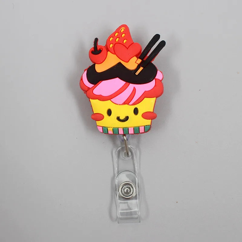 Add fun to your work or school day with this adorable 1PC Donuts & Cake Retractable Badge Reel. Perfect for kids, students, or nurses, it features a durable ABS reel, silica gel clip, and a 60cm retractable length. A cute, practical way to carry your ID or name tag with style!