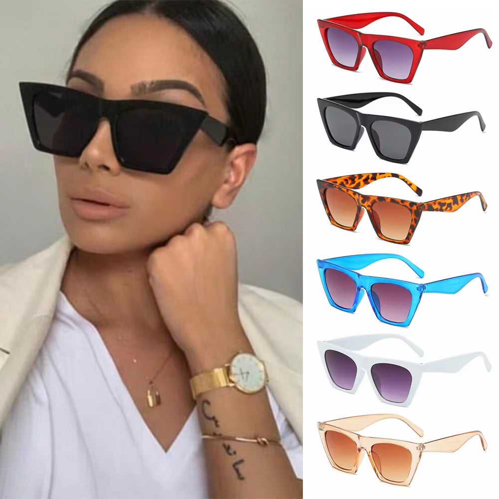 Step up your style with these 1PC Oversized Square Sunglasses for men and women! Featuring a retro big-frame design, UV400 protection, and a lightweight, durable plastic frame. Perfect for outdoor sports, driving, or beach days. Enjoy comfort, fashion, and full UV protection with these stylish sunglasses!