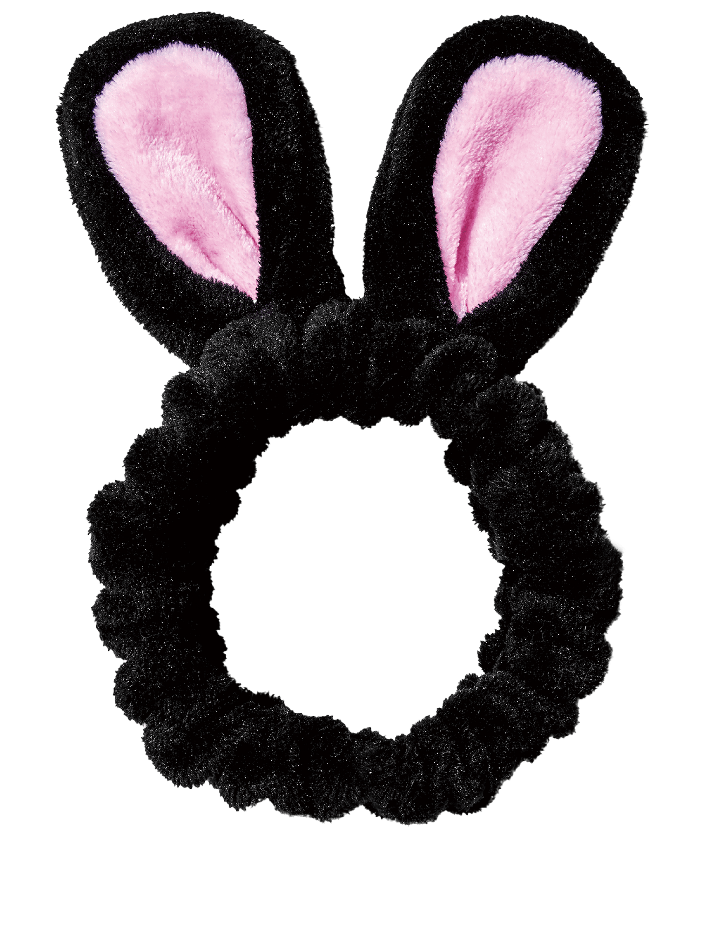 Keep your hair in place with style using the CHASIN' RABBITS Black Rabbit Spa Headband for washing your face. Perfect for skincare, makeup, and face wash routines, this soft, elastic headband (8.26" x 5.5") offers comfort and cute bunny design. Reusable and durable, it adds fun and function to your beauty routine.