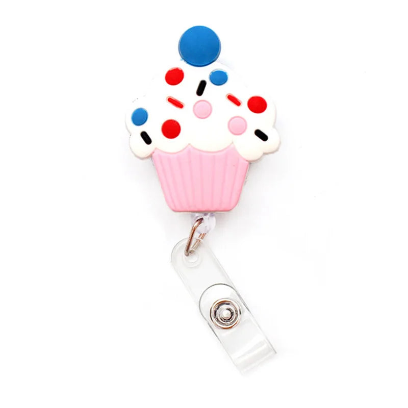 Add fun to your work or school day with this adorable 1PC Donuts & Cake Retractable Badge Reel. Perfect for kids, students, or nurses, it features a durable ABS reel, silica gel clip, and a 60cm retractable length. A cute, practical way to carry your ID or name tag with style!