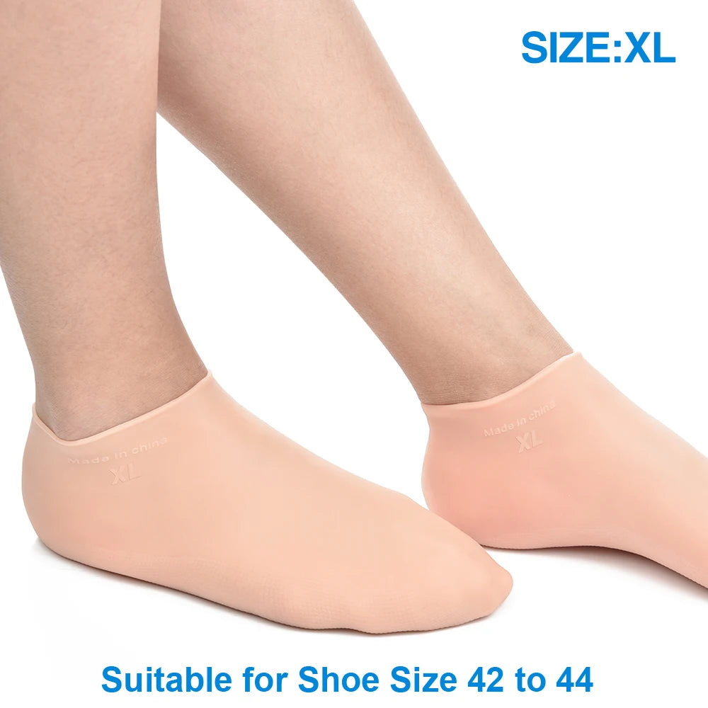 Experience the ultimate foot and hand care with our Moisturizing Silicone Gel Socks & Gloves! Designed to hydrate and repair cracked skin, these soft, elastic, anti-skid accessories are perfect for winter care. Restore smooth, healthy skin and relieve dryness for feet and hands. Available in multiple sizes for men, women, and kids. Ideal for home spa treatments.