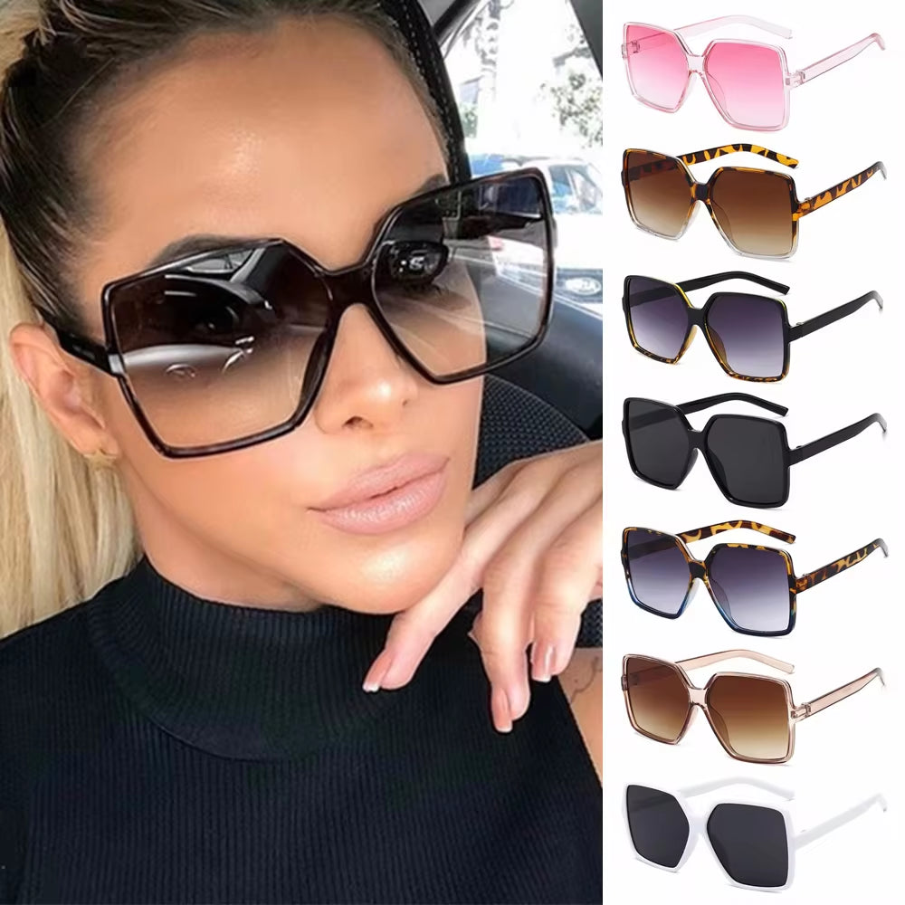 Step up your style with these 1PC Oversized Square Sunglasses for men and women! Featuring a retro big-frame design, UV400 protection, and a lightweight, durable plastic frame. Perfect for outdoor sports, driving, or beach days. Enjoy comfort, fashion, and full UV protection with these stylish sunglasses!