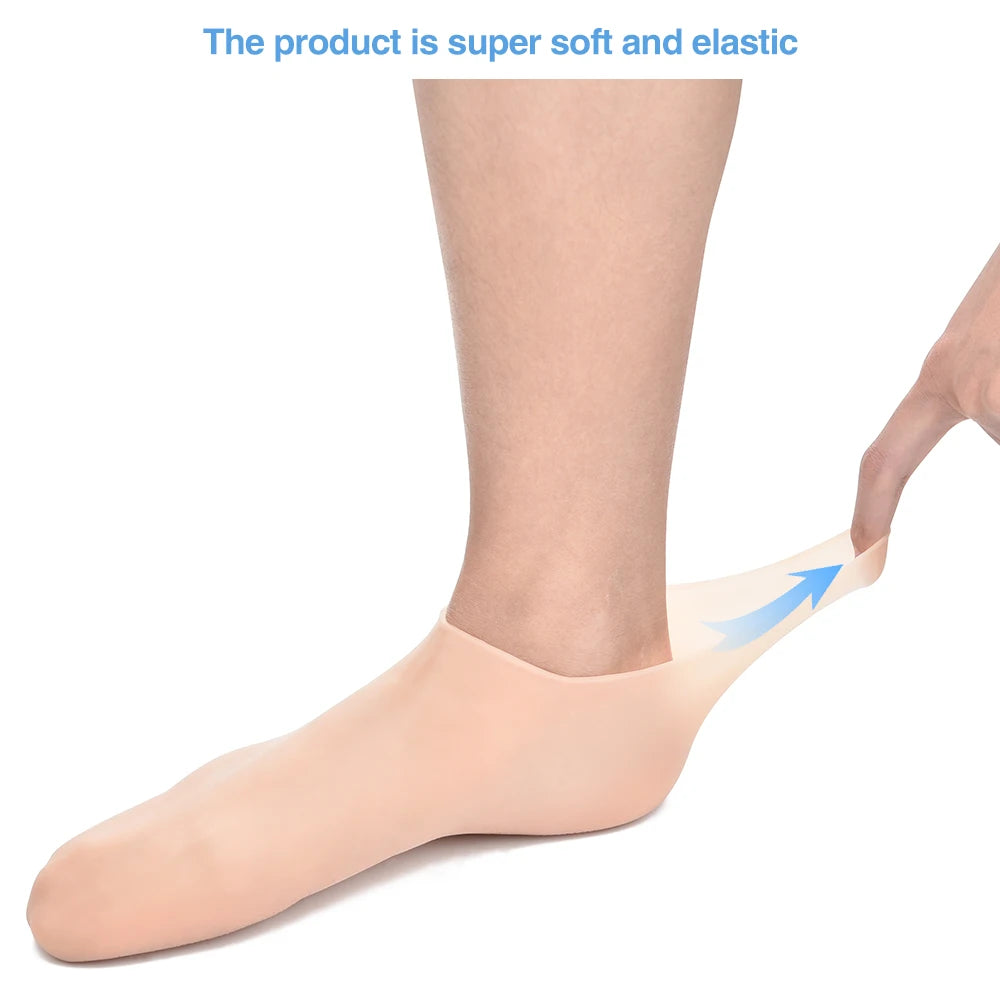 Experience the ultimate foot and hand care with our Moisturizing Silicone Gel Socks & Gloves! Designed to hydrate and repair cracked skin, these soft, elastic, anti-skid accessories are perfect for winter care. Restore smooth, healthy skin and relieve dryness for feet and hands. Available in multiple sizes for men, women, and kids. Ideal for home spa treatments.